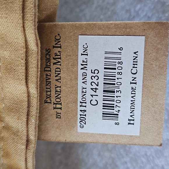 NWT Honey and Me Set of 2 Valance Pocket Rod "Let it Snow" Snowflakes - Picture 5 of 6